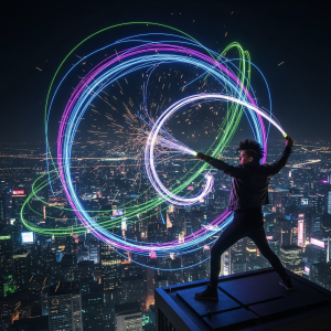 GGR™ Space Whip LED (Multi-Colourful)