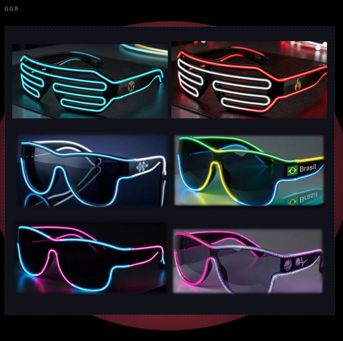 Customised Illuminations glasses showcase